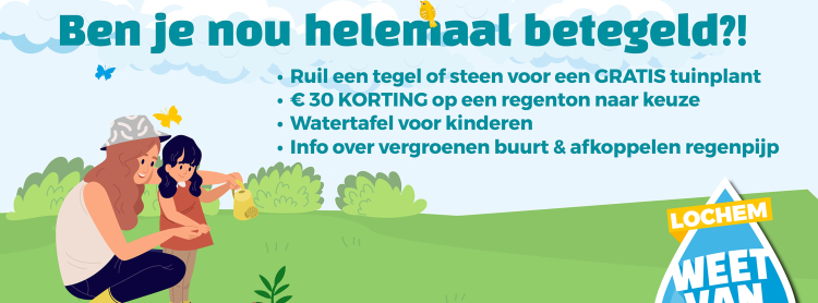 Lever je tuintegel in voor een gratis tuinplant op zaterdag 3 oktober